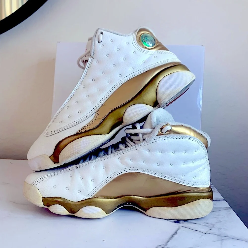 NIKE AIR JORDAN XIII 13 RETRO DEFINING MOMENTS DMP GOLD BRED